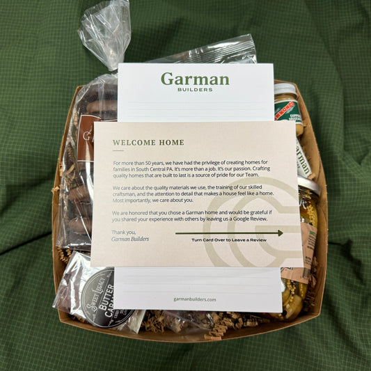 Garman Builders - Welcome Home - Review Gift Box